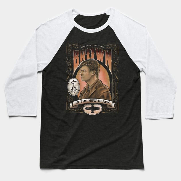 Brown is the New Black Baseball T-Shirt by barrettbiggers